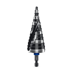 ЗУБР BLACK FORCE 4-32мм, 15 ступеней, винтовая проточка, сверло ступенчатое, ПРОФЕССИОНАЛ / 29671-4-32-15